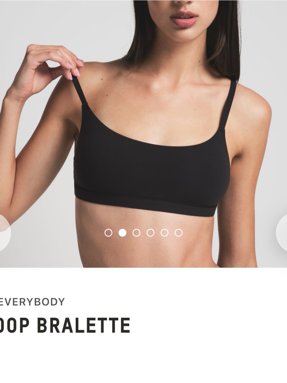 SKIMS onyx Scoop Bralette